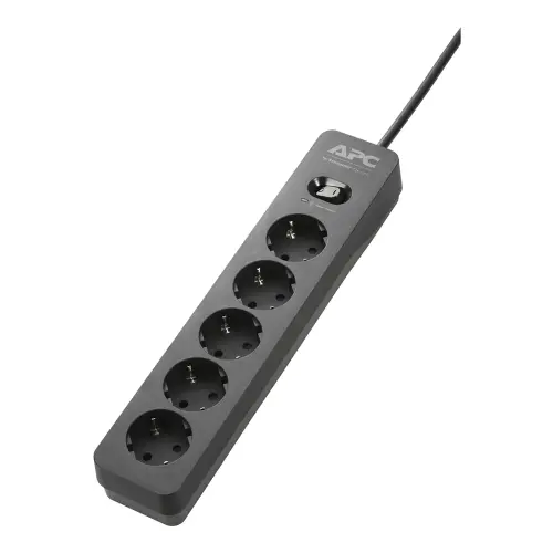 Schneider Electric - PME5B-GR - APC 5'li Akım Korumalı Priz , 1.5m, Siyah, 230V - 1