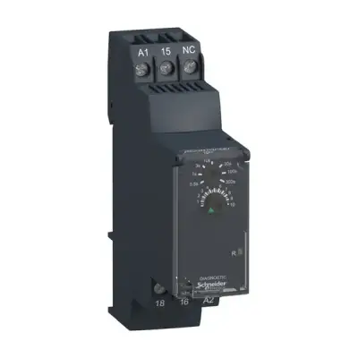 Schneider Electric - RE22R1QCMU - Yıldız-Üçgen Zamanlama Rölesi - 0,05s…300s - 24V DC / 24…240V AC - 1K/A - 1