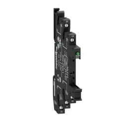  RSLZVA1 - Harmony, LED ve koruma devresi ile donatılmış priz, RSL1 röleleri için, vidalı konnektör, 12...24 V AC/DC - 1