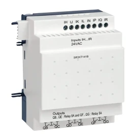 SR3XT141B - Ayrı I/O genişletme modülü, Zelio Logic, 14 I/O, 24 V AC - 1