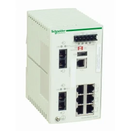 TCSESM083F2CU0 - ConneXium Yönetilebilen Switch - Bakır için 6 port + fiber optik multimod için 2 port - 1