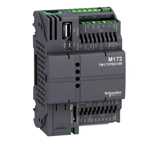Schneider Electric - TM172PBG18R - Modicon M172 Performans Kapalı 18 I/O, Ethernet, Modbus - 1