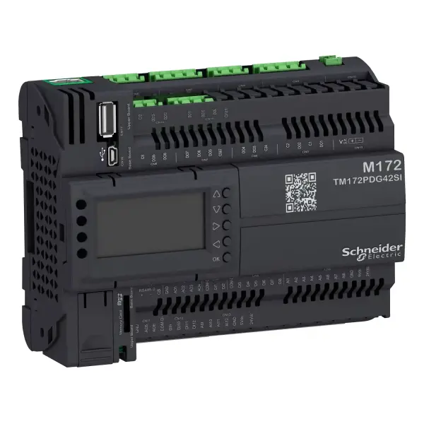 Schneider Electric - TM172PDG42SI - Modicon M172 Performans Ekranı 42 I/O, Eth, Katı Hal Rölesi - 1