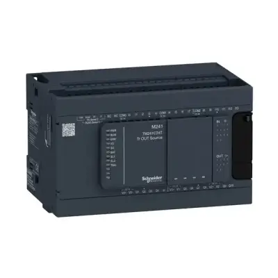 Schneider Electric - TM241C24T - M241 kontrolör 24 GÇ transistör PNP - 1