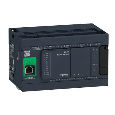 Schneider Electric - TM241CE24R - M241 kontrolör 24 GÇ rölesi Ethernet - 1