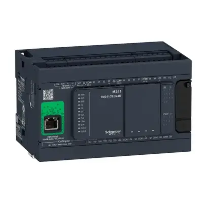 Schneider Electric - TM241CEC24R - M241 kontrolör 24 GÇ rölesi Ethernet CAN master - 1