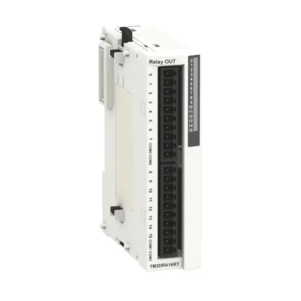 Schneider Electric - TM2DRA16RT - Dijital çıkış modülü M238 - 16 çıkış rölesi- 1 çıkarılabilir vidalı term. blok - 1