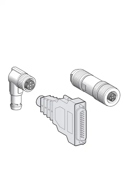 Schneider Electric - VW3L5B000 - konnektör kitleri Profibus DP için - 1 erkek, 1 dişi konnektör M12 + kapak M12 - 1