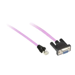 VW3M3805R030 - CANopen hazır monte kablo - CANopen veriyolu için - 3 m - 1 RJ45, 1 dişi SUB-D 9 - 1