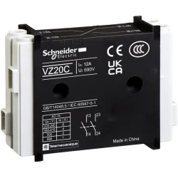  VZ7 - erken kesme/geç kapatma yardımcı kontak bloğu - VARIO - 1 NA + 1 NK - 1