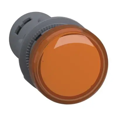 Schneider Electric - XA2EVB5LC - Sinyal lambası, plastik, sarı, Ø 22 mm, LEDli, 24 V AC/DC - 1