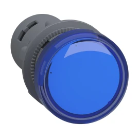 XA2EVB6LC - Sinyal lambası, plastik, mavi, Ø 22 mm, LEDli, 24 V AC/DC - 1