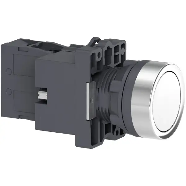 Schneider Electric - XA2EW31B1 - Beyaz ışıklı yaylı buton- Ø22 - - 24V AC/DC - 1NA - 1