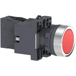  XA2EW34B2 - Kırmızı ışıklı yaylı buton- Ø22 - - 24V AC/DC - 1NK - 1