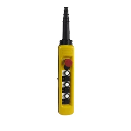 XACA6813 - Harmony XAC, Askılı kontrol istasyonu, plastik, sarı, NO + NC ile 6 buton, 1 acil durdurma NC - 1