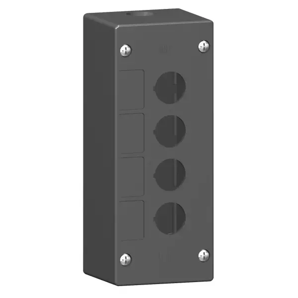 Schneider Electric - XALG04 - Harmony XALG, Boş kontrol istasyonu, mineralle güçlendirilmiş poliamid, siyah, 4 kesit, zorlu ortamlar için - 1