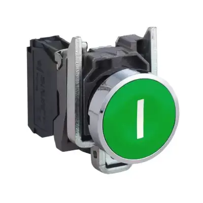 Schneider Electric - XB4BA3311 - yeşil sıva altı eksiksiz Buton Ø22 yaylı dönüş 1NA 