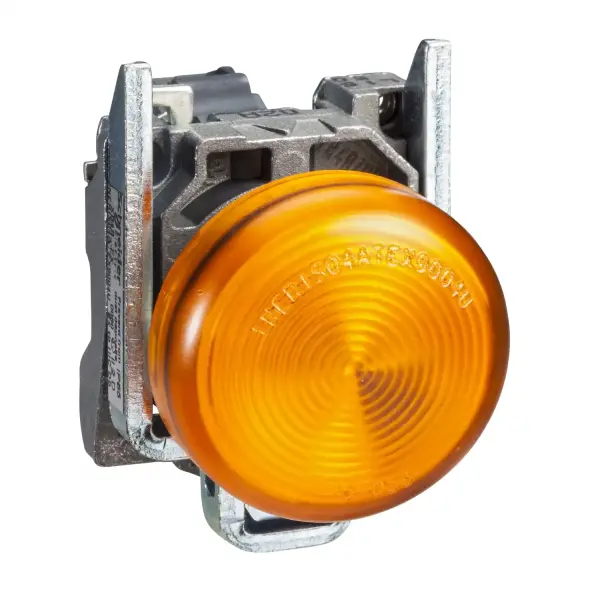 Schneider Electric - XB4BV65 - <=250V BA9s ampul için turuncu eksiksiz pilot ışığı Ø22 düz lens - 1