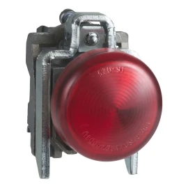 XB4BVM4EX - Komple Işıklı Buton, Harmony XB4 - ATEX D, 22mm, IP65, kırmızı, entegre LED, 230...240V, manşon - 1