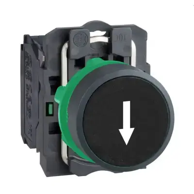 Schneider Electric - XB5AA3351 - siyah sıva altı eksiksiz Buton Ø22 yaylı dönüş 1NA 