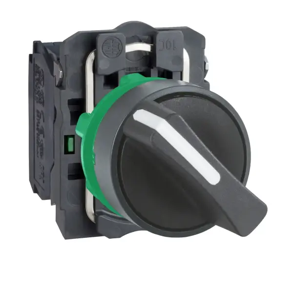 Schneider Electric - XB5AD23 - Harmony XB5, Selektör anahtar, plastik, siyah, Ø22, 2 pozisyonlu, yerinde kal, 2 NO - 1