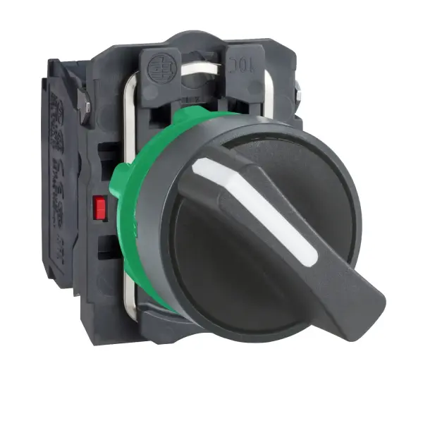 Schneider Electric - XB5AD25 - Harmony XB5, Selektör anahtar, plastik, siyah, Ã˜22, 2 pozisyonlu, yerinde kal, 1 NO + 1 NC - 1