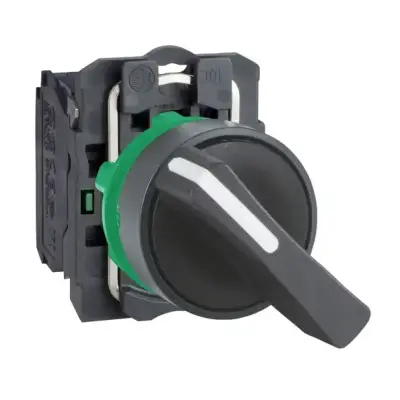 Schneider Electric - XB5AJ21 - siyah eksiksiz mandal buton Ø22 2 konumlu sabit 1NA - 1