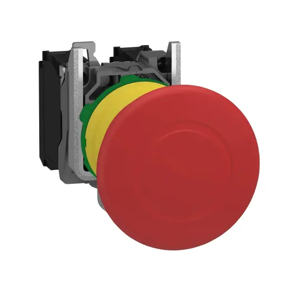 Schneider Electric - XB5AT845 - Harmony XB5, Acil durdurma kapatma, plastik, kırmızı mantar Ã˜40, Ã˜22 tetikleme mandallı bas-çek, 1 NO + 1 NC - 1