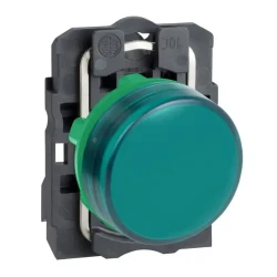  XB5AVB3 - 24V entegre LED'li yeşil eksiksiz pilot ışığı Ø22 düz lens - 1