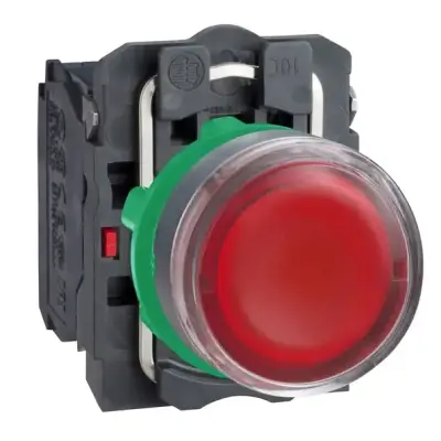 Schneider Electric - XB5AW34M5 - kırmızı sıva altı eksiksiz ışıklı Buton Ø22 yaylı dönüş 1NA+1NK 220...240V - 1