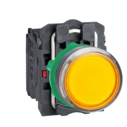  XB5AW35M5 - turuncu sıva altı eksiksiz ışıklı Buton Ø22 yaylı dönüş 1NA+1NK 220...240V - 1