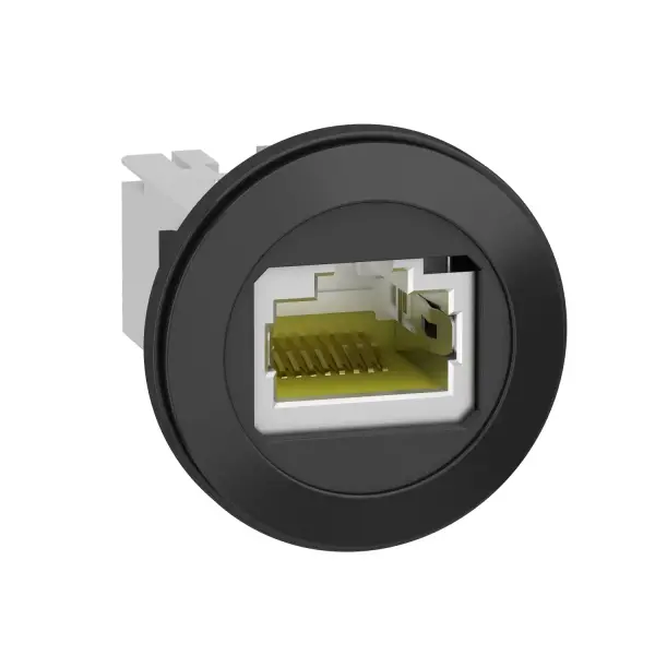 Schneider Electric - XB5PRJ45 - Harmony XB5, Panele monte RJ45 portu, plastik, Ø22, ethernet arayüzü için, RJ45 jakı - 1