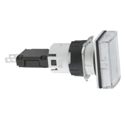  XB6DV1BB - 12...24V entegre LED'li dikdörtgen beyaz eksiksiz pilot ışığı Ø16 - 1