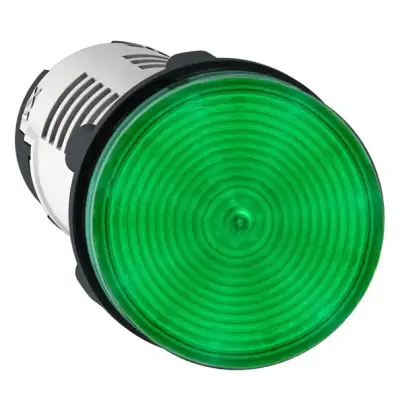 Schneider Electric - XB7EV03MP - yuvarlak pilot ışığı Ø 22 - yeşil - entegre LED - 230 V - vida kelepç terminali - 1