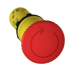  XB7NS8444 - Harmony XB7, Monolitik acil durdurma, plastik, kırmızı mantar Ã˜40, Ã˜22, salım için mandallı dönüş, 2 NC - 1