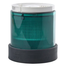 XVBC2M3 - Ø 70 mm ışıklı birim - sabit - yeşil - IP65 - 230 V - 1