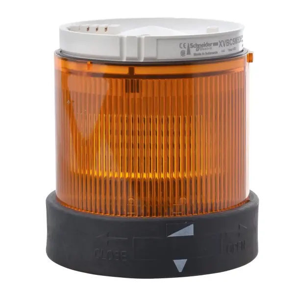 Schneider Electric - XVBC5B5 - Ø 70 mm ışıklı birim - yanıp sönen - turuncu - IP65 - 24 V - 1