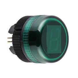 ZA2VA03 - Dijital gösterge başlığı, Harmony XB5, 22mm, plastik, yeşil, 7 segment LED + ondalık nokta, 24V DC - 1