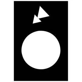 ZB2BY2968 - legend - 30 x 40 mm - black - reverse, slow-fast - 1