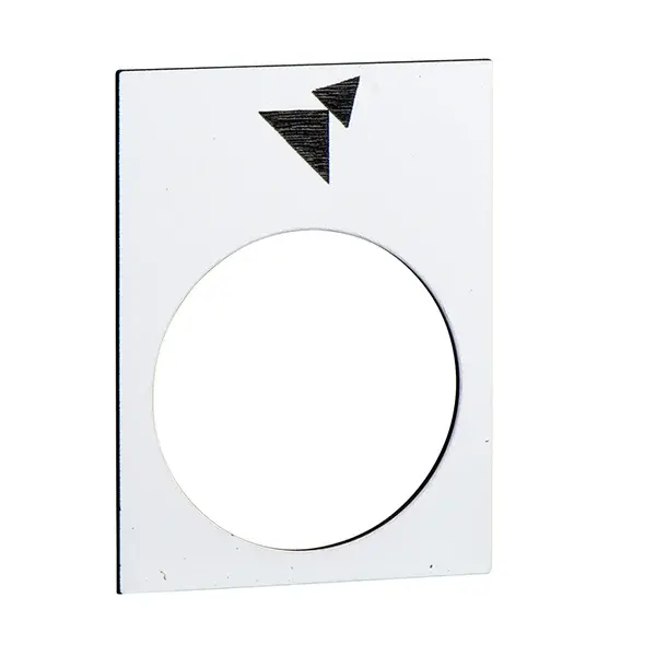 Schneider Electric - ZB2BY4965 - legend - 30 x 40 mm - white - forward, slow-fast - 1