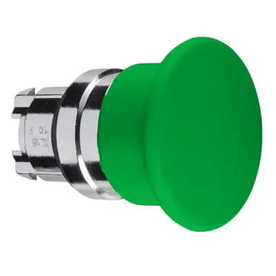 Schneider Electric - ZB4BC3 - yeşil Ø40 mantar basmalı düğme başlığı Ø22 yaylı dönüş - 1