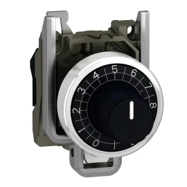 ZB4BD912 - Harmony XB4, Potansiyometre başlığı, metal, siyah, Ã˜22, Ã˜6 mm şaft ile kullanım için - 1