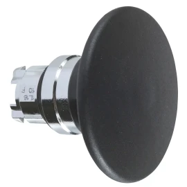 ZB4BR2 - Harmony XB4, Mantar buton başlığı Ã˜60, metal, siyah, Ã˜22, Yay Geri Dönüşlü - 1
