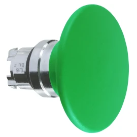 ZB4BR3 - Harmony XB4, Mantar buton başlığı Ã˜60, metal, yeşil, Ã˜22, Yay Geri Dönüşlü - 1
