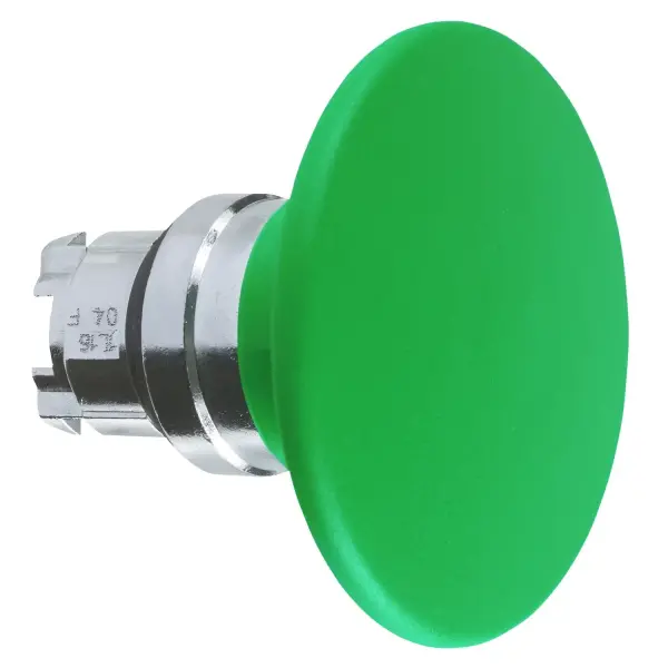 Schneider Electric - ZB4BR3 - Harmony XB4, Mantar buton başlığı Ã˜60, metal, yeşil, Ã˜22, Yay Geri Dönüşlü - 1