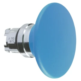 ZB4BR6 - Harmony XB4, Mantar buton başlığı Ã˜60, metal, mavi, Ã˜22, Yay Geri Dönüşlü - 1