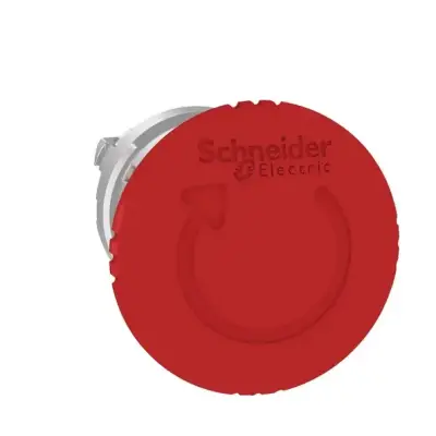 Schneider Electric - ZB4BS844 - kırmızı Ø40 Acil kapatma bas düğ başlığı Ø22 tetik ve mandll döndürl ser bırakln - 1
