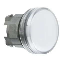  ZB4BV01 - BA9s ampul için beyaz pilot ışığı başlığı Ø22 düz lens - 1