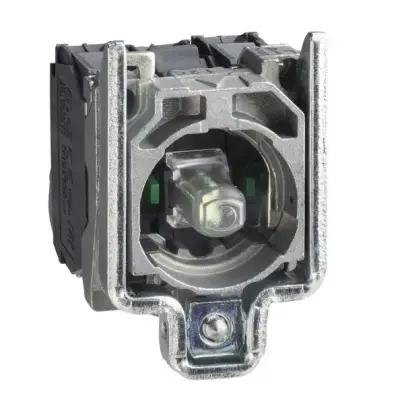 Schneider Electric - ZB4BW0M13 - entegre LED'li 230...240V gövde/sabitleme bilezikli beyaz ışık bloğu 2NA - 1