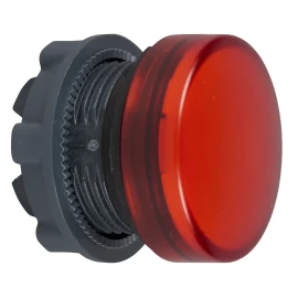 ZB5AV043 - Işıklı Buton için başlık, Harmony XB5, plastik, kırmızı, 22mm, Entegr. LED, düz lens - 1